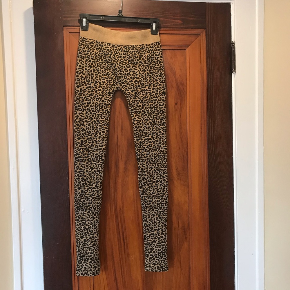 Eye Candy Leopard Print Fleece Leggings